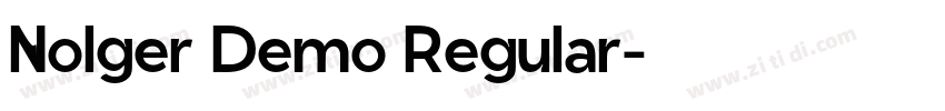 Nolger Demo Regular字体转换